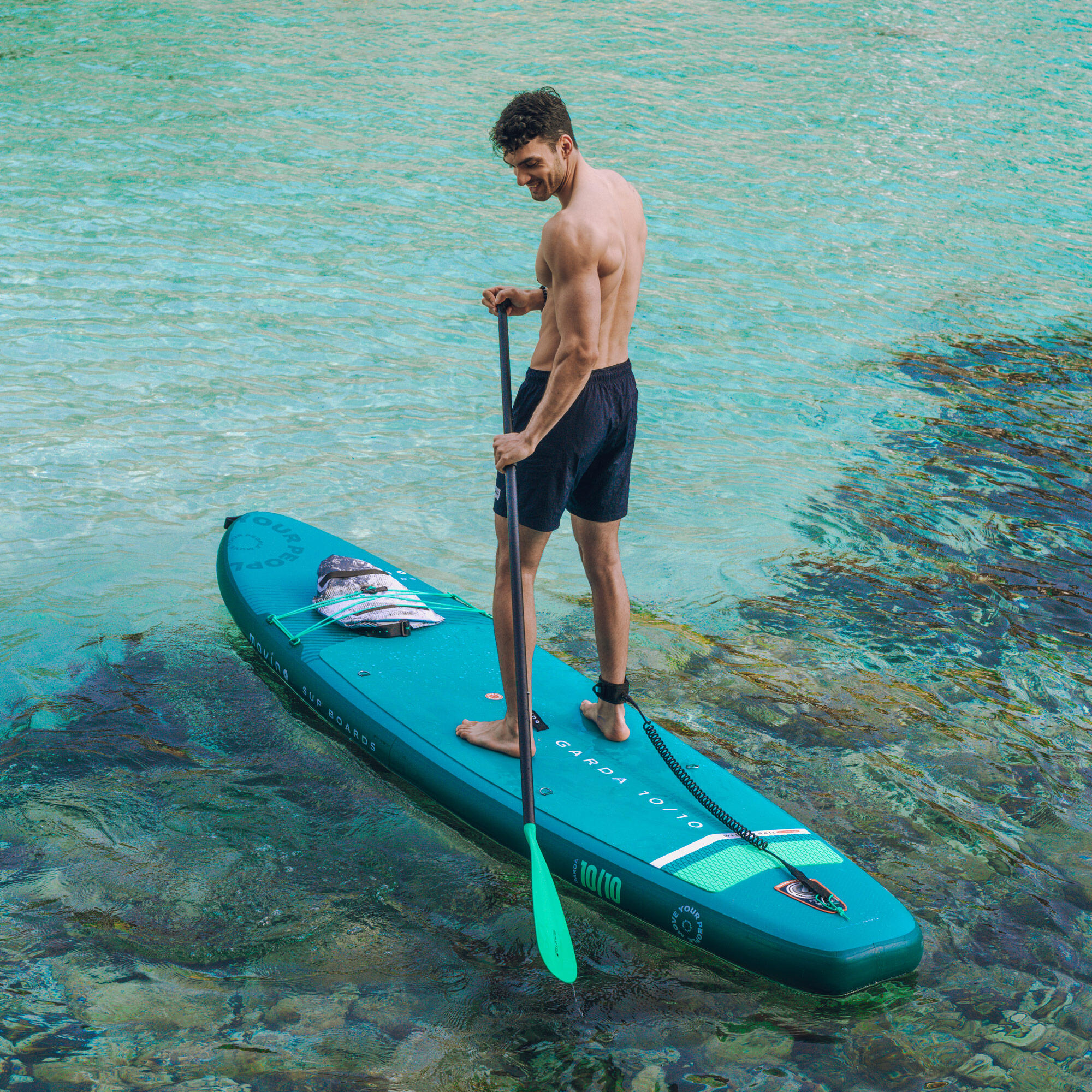 Tabla SUP hinchable Garda TM 10'10” (330 cm) bordes soldados remo 2 en 1 2/8