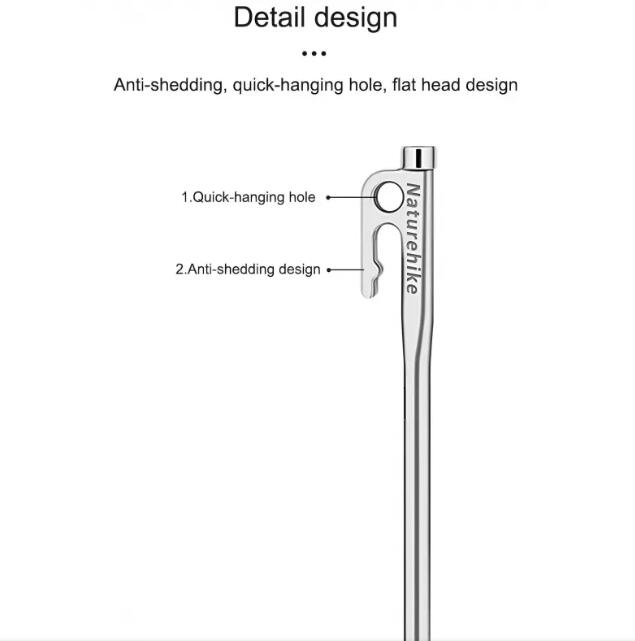 Naturehike Tent peg - Stainless steel 5/7