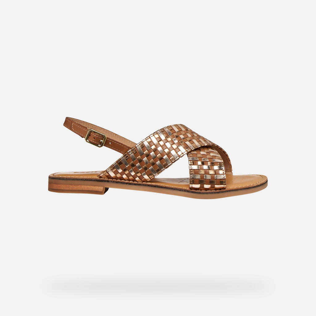 Sandales Femme D MADDALUSIAC Tabac/Bronze 2/7