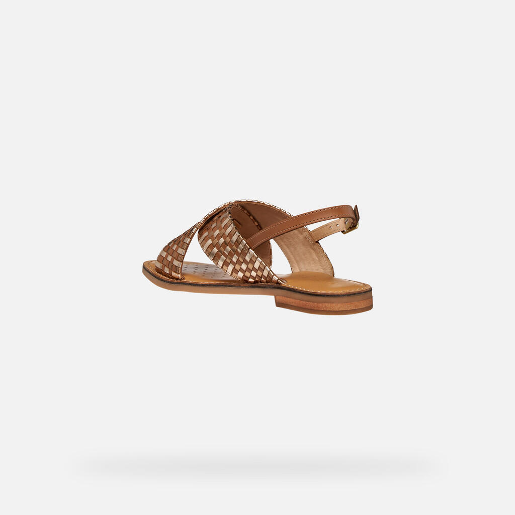 Sandales Femme D MADDALUSIAC Tabac/Bronze 6/7