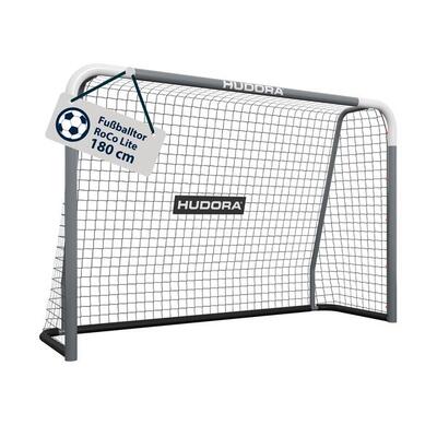 Voetbaldoel roco lite 180 met net en nylon haken - 180x120 cm
