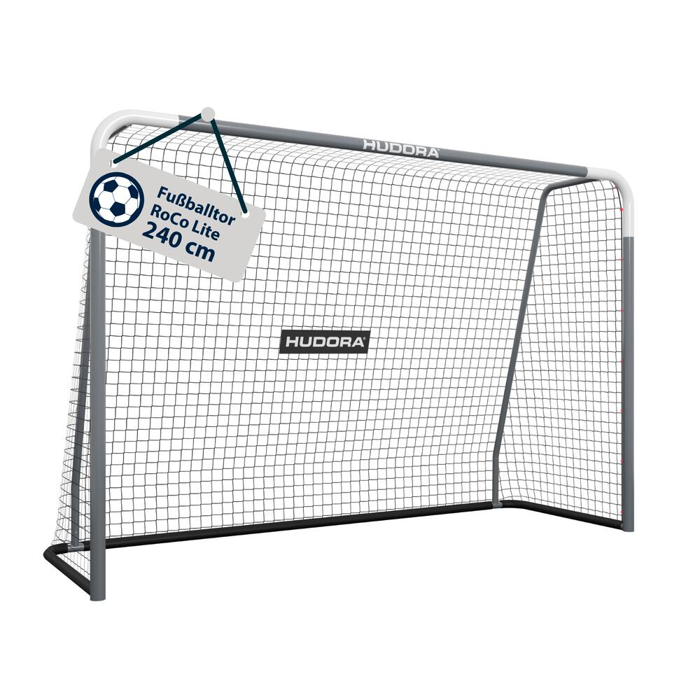 Soccer goal RoCo Lite 240 with net and nylon hooks - 240x160 cm