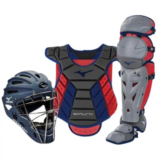 Mizuno Samurai Womens Box Set 14-15 Color Navy/Red