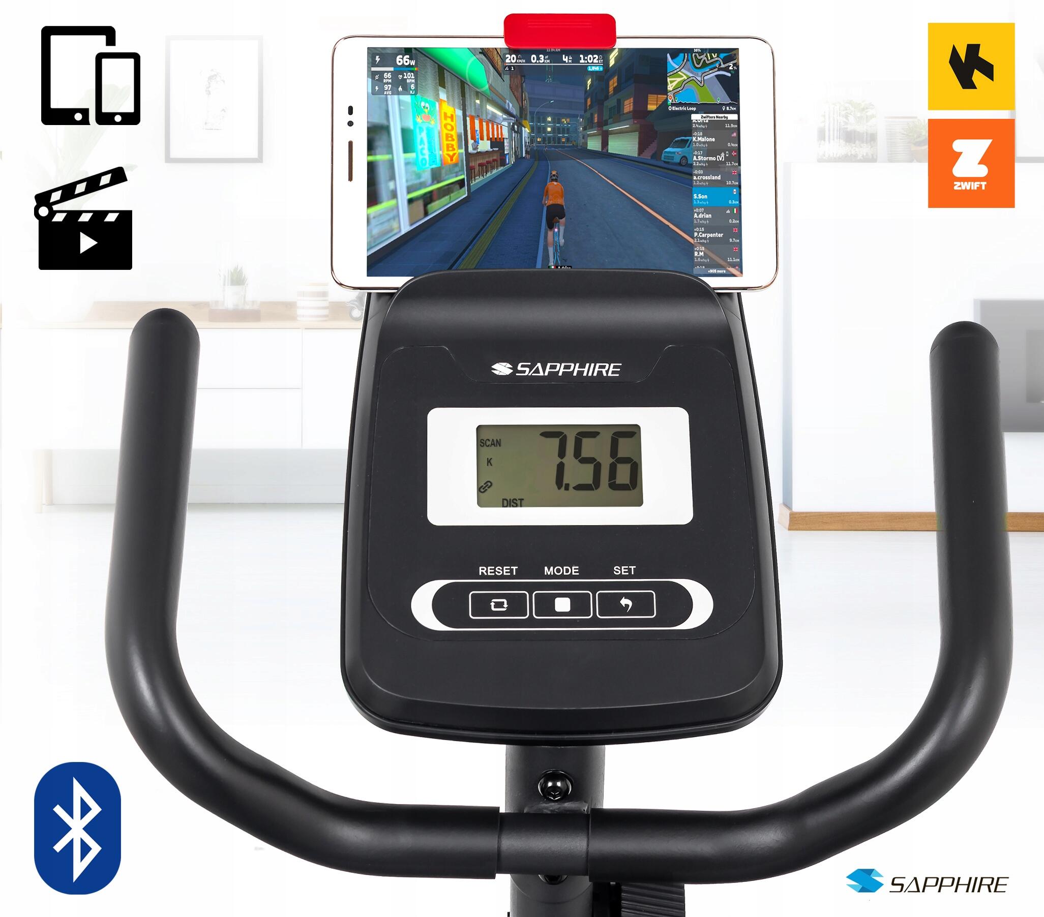 Rower magnetyczny poziomy Sapphire SG-7050RB Zenix Aplikacje Bluetooth 6/7