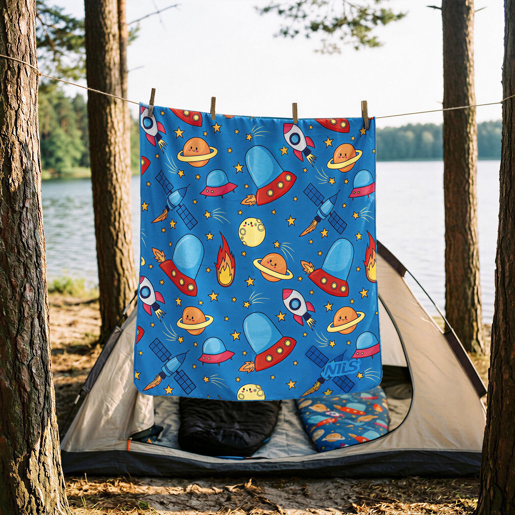 Serviette pour enfant Space 160 x 80 cm NILS NCR16 2/7
