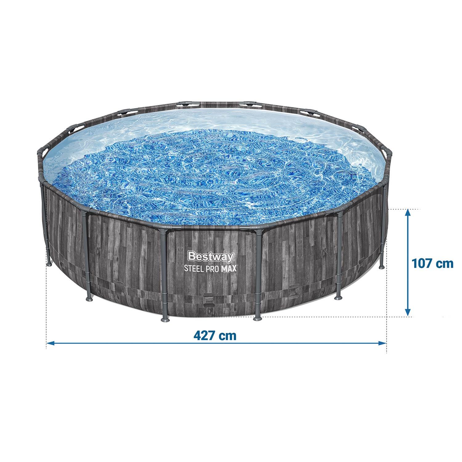 Piscina Bestway Steel Pro Max Ø427 x 107 cm Purificador de Cartuchos 3.028 l/h 5/5