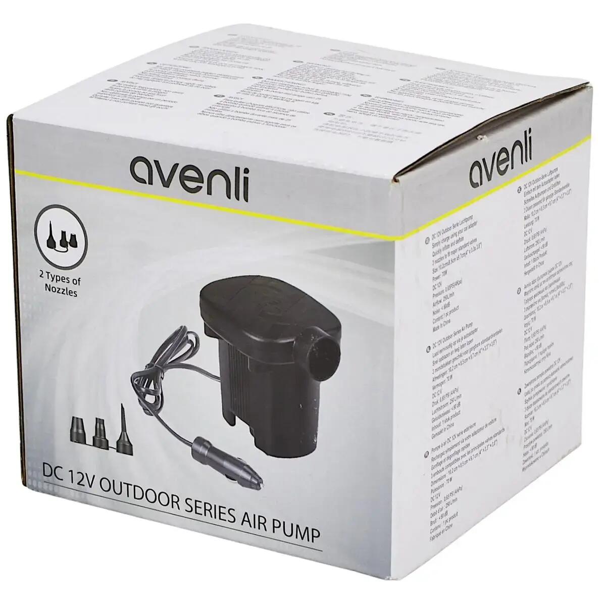 Pompka eleketryczna Avenli 12V 60W 3 wymienne końcówki 5/5