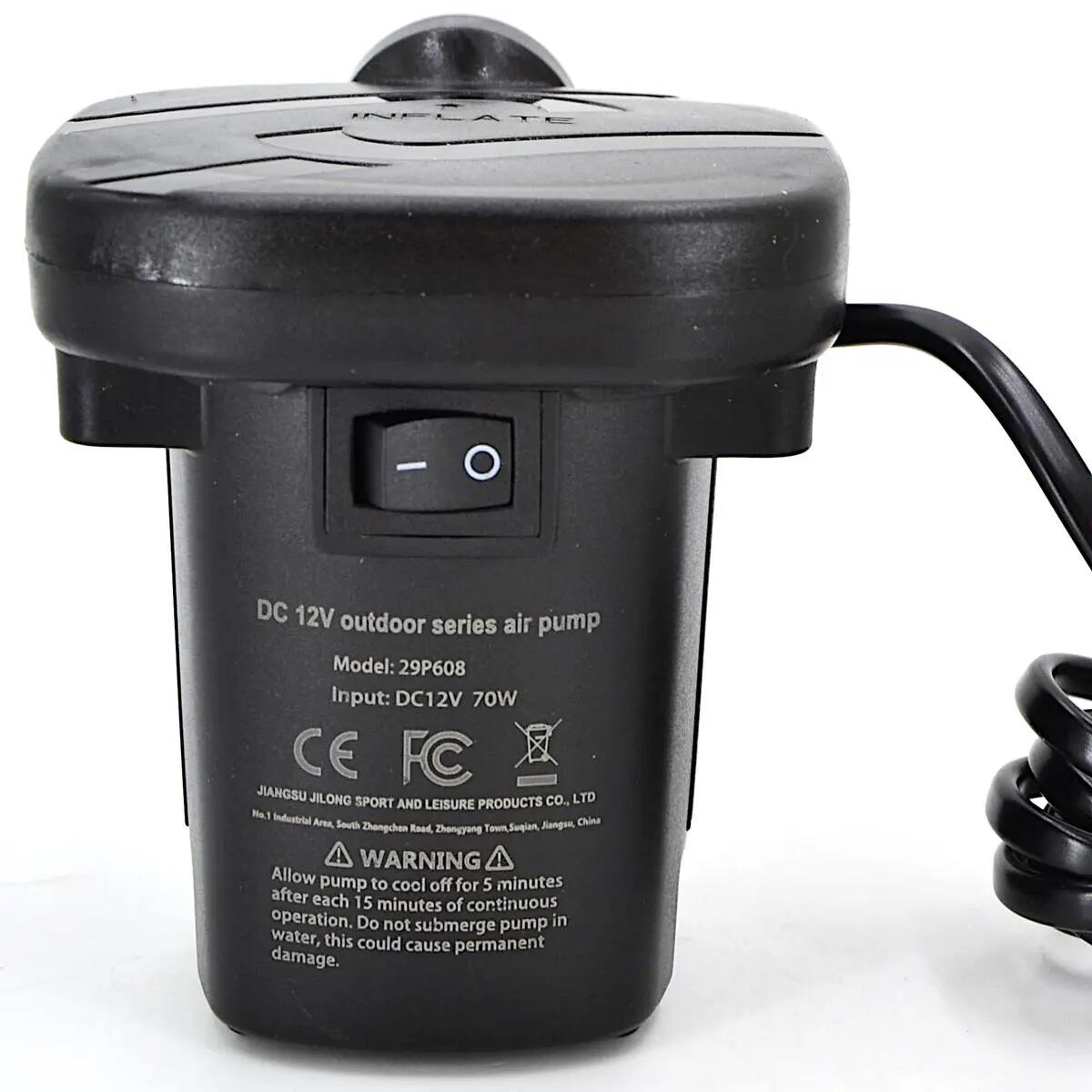 Pompka eleketryczna Avenli 12V 60W 3 wymienne końcówki 4/5