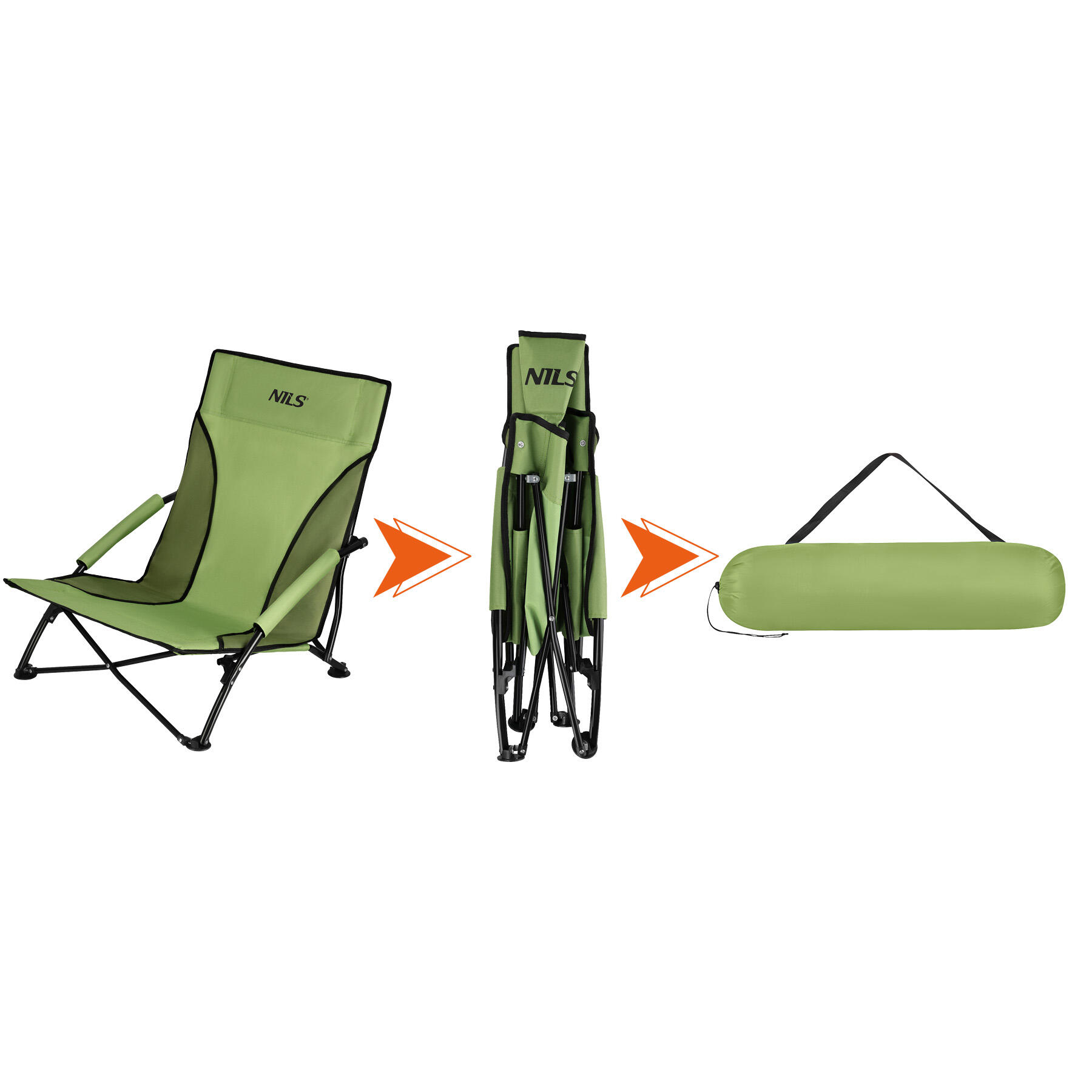 Opvouwbare campingstoel met draagtas NILS CAMP NC3035 2/7