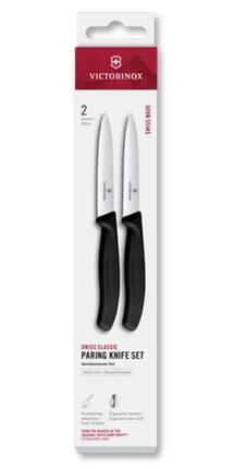Zestaw 2 noży gładki i ząbkowany 10cm Swiss Classic