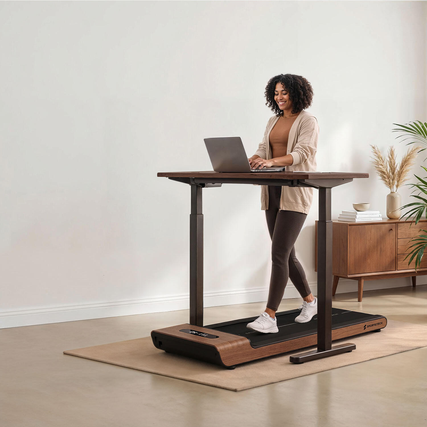WoodPad Pro_DWD  tapis de marche pliable bois, jusqu’à 8 km/h, 120 kg 7/9