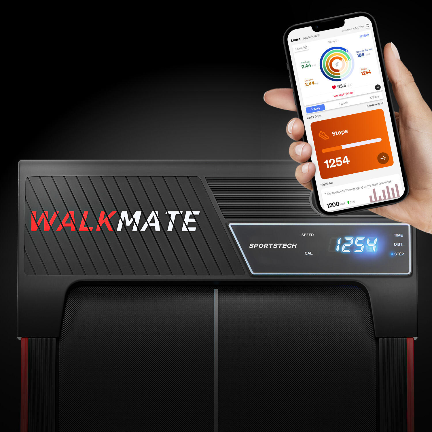Sportstech Walking Pad WalkMate: tu compañero ideal para caminar en casa 5/7