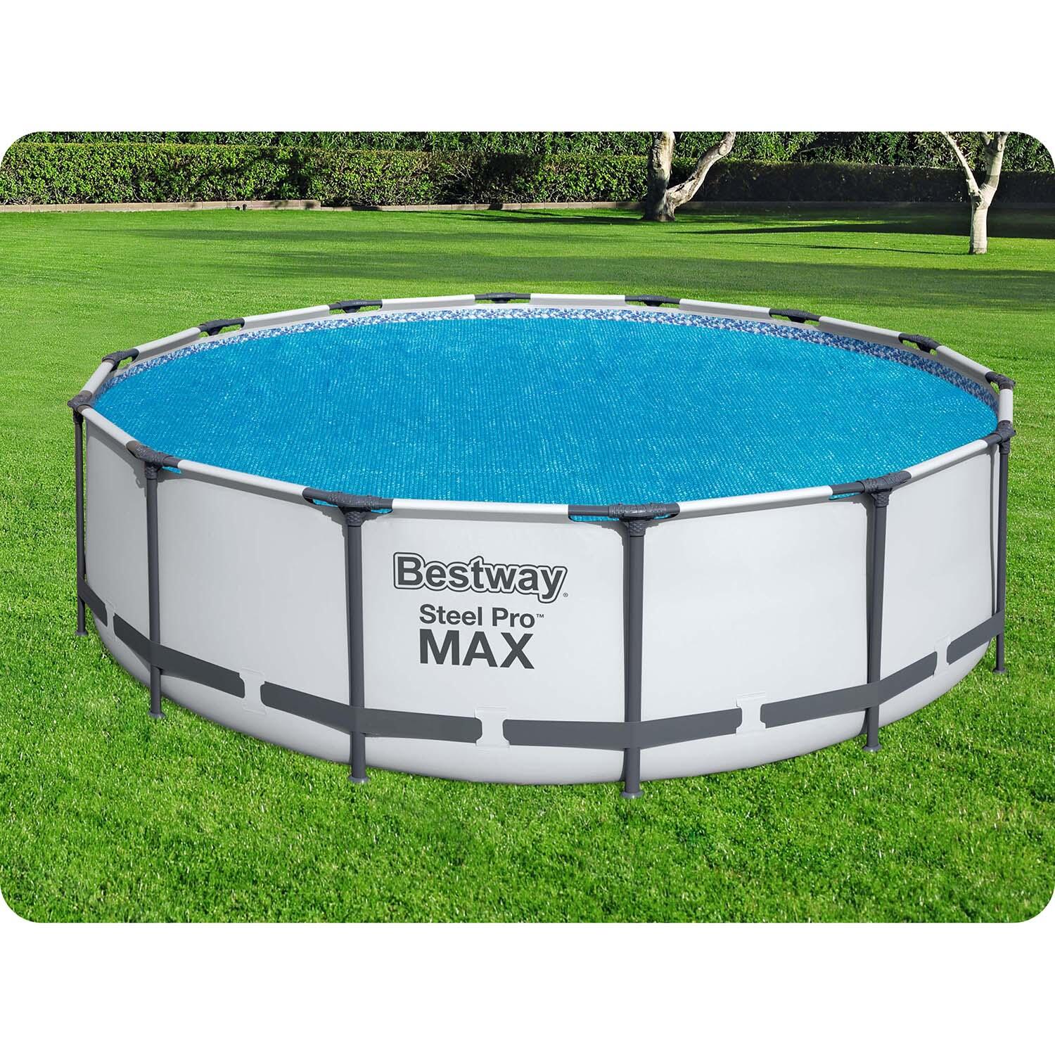 Bestway Bâche à bulles ronde 417 cm pour piscine hors sol øde 427 jusqu'à 457 cm 2/7