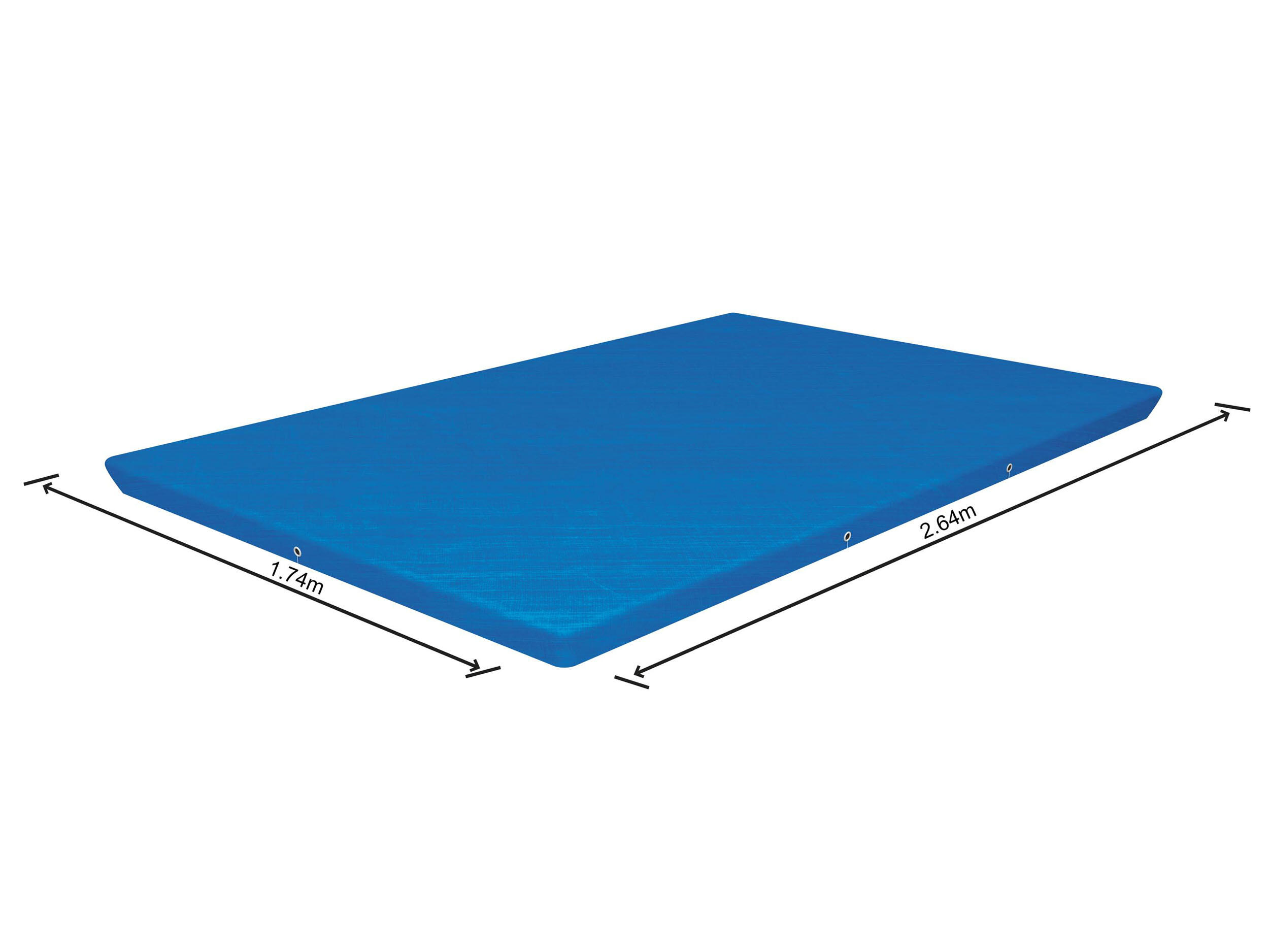 Bestway Bâche 4 saisons rectangle 264x174cm pour piscine 259x170cm 4/7