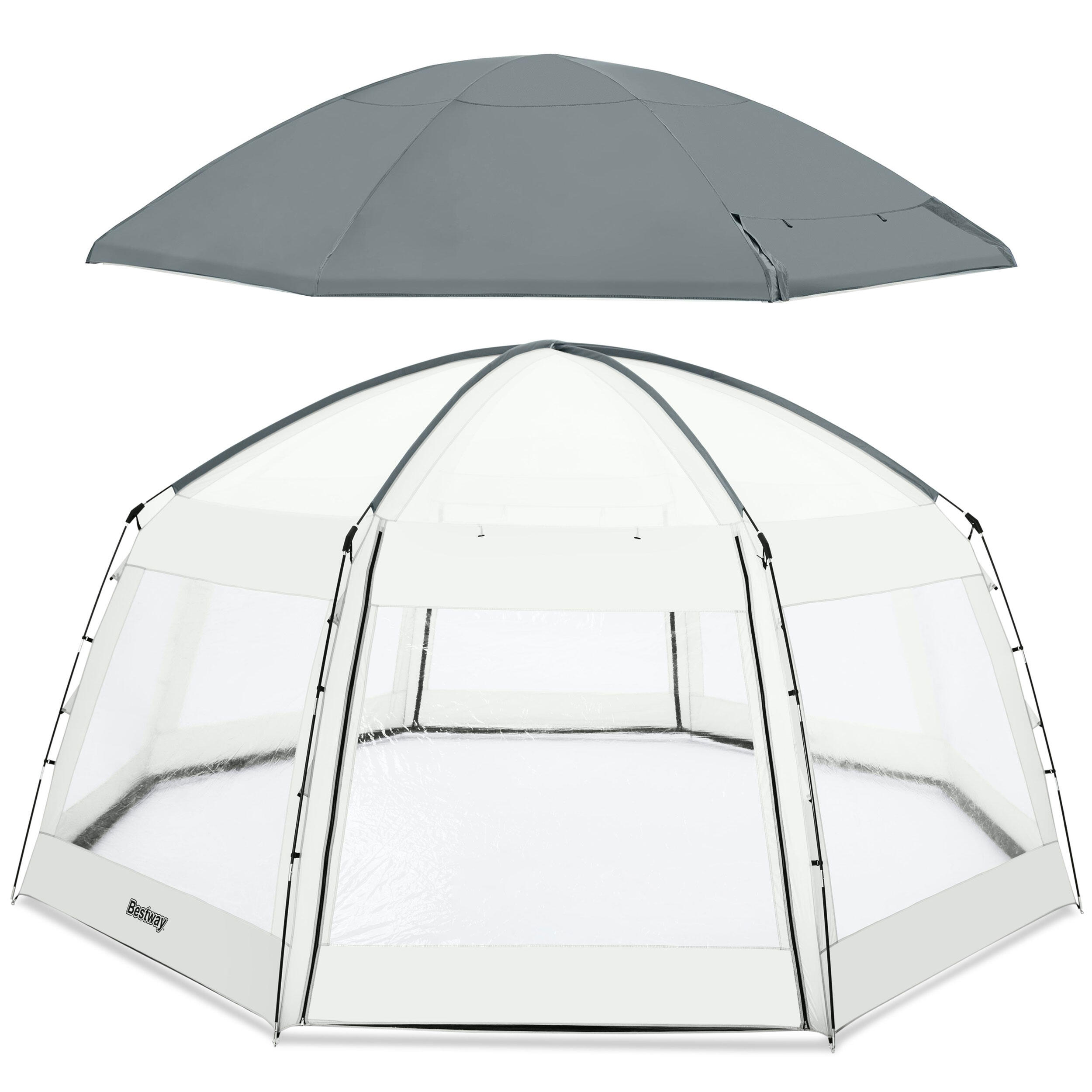 Cúpula de piscina 600x600x295 cm Bestway 1/7