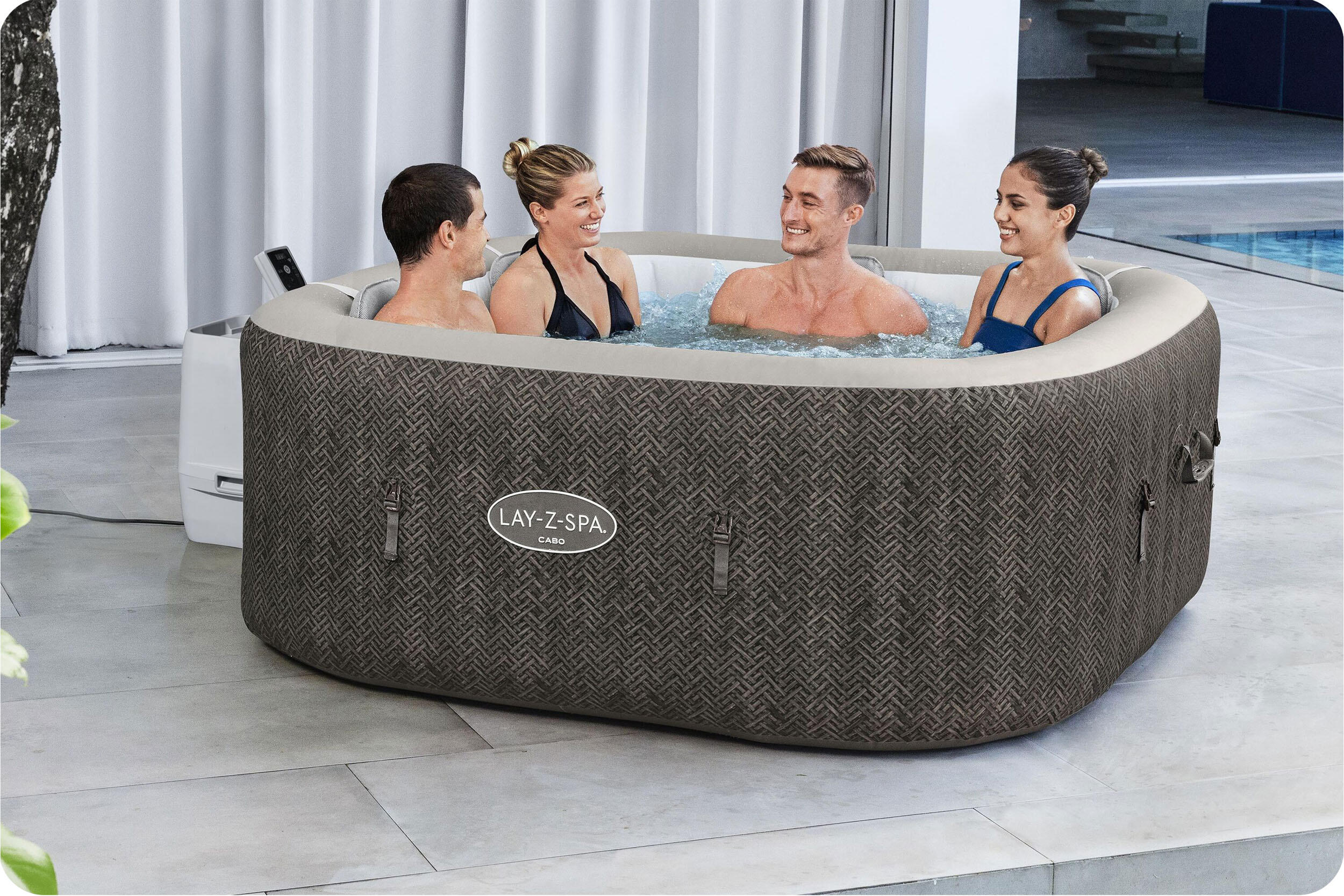 Bestway Spa gonflableLay-Z-Spa Cabo HydroJet EnergySense avec WiFi 4-6p 3/7