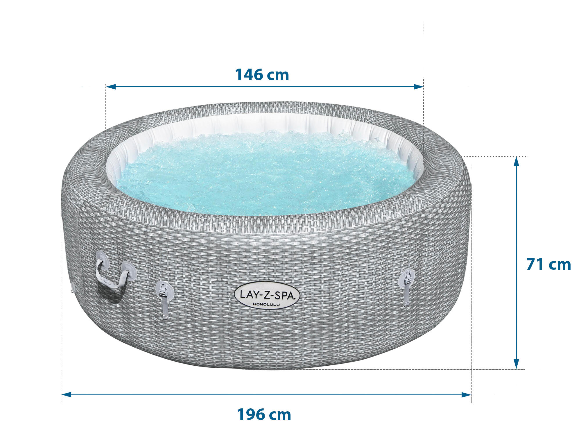 Spa Natation - Bestway Honolulu gris 4/7