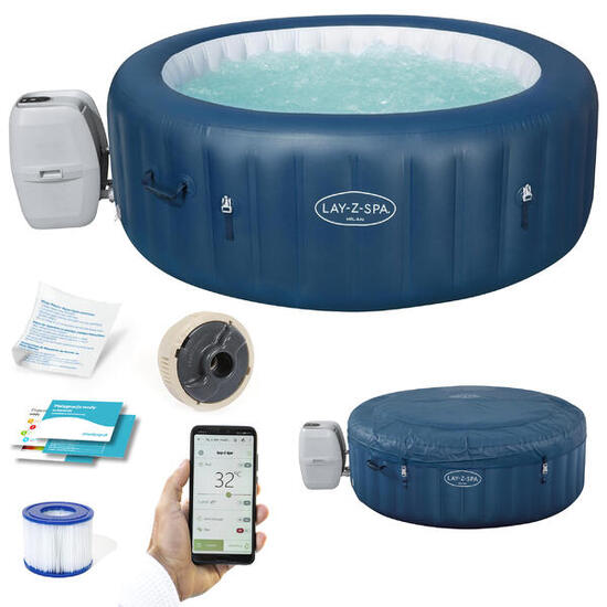 Spa gonflable Bestway Lay-Z Spa MILAN AirJet Plus 6 places