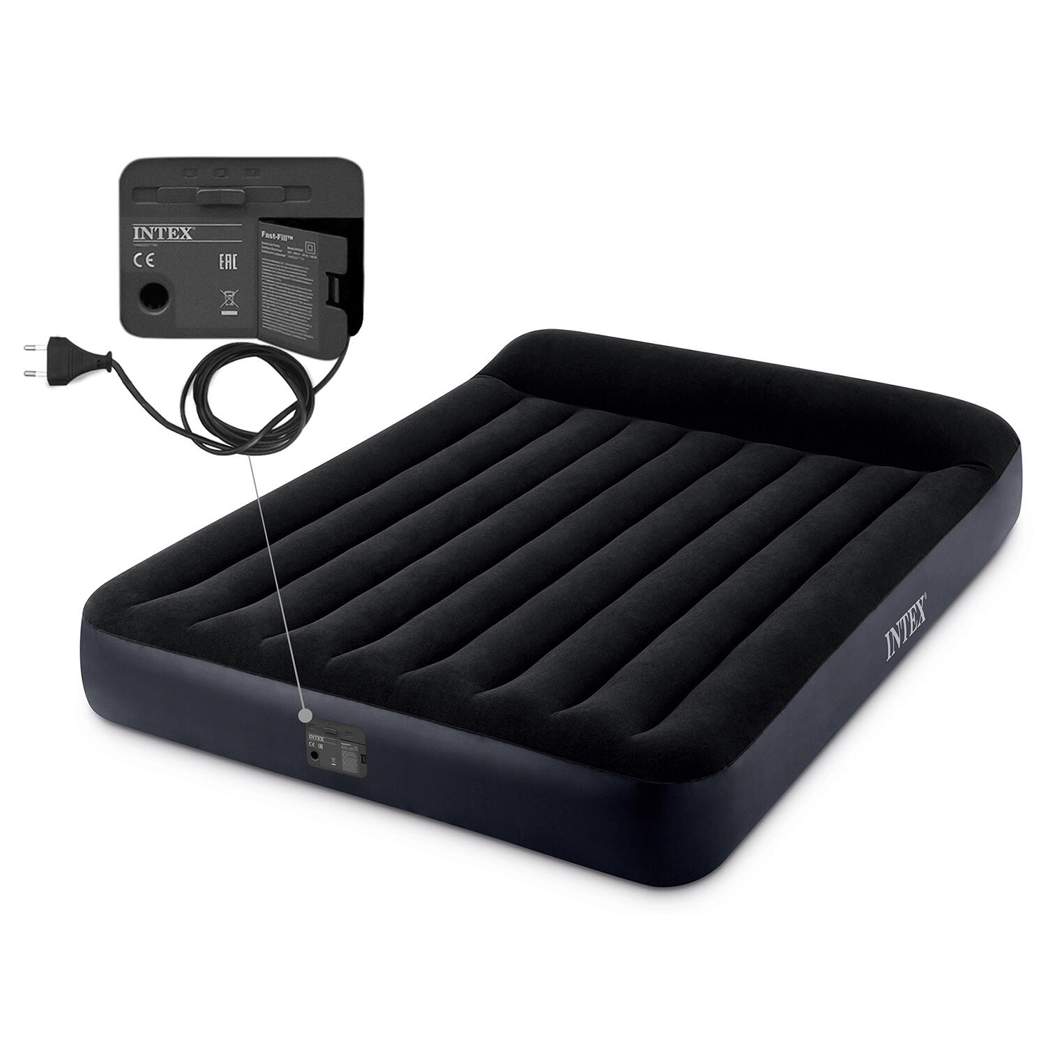 Nafukovací matrace INTEX 64150 QUEEN PILLOW REST CLASSIC 152x203x25 cm 3/6