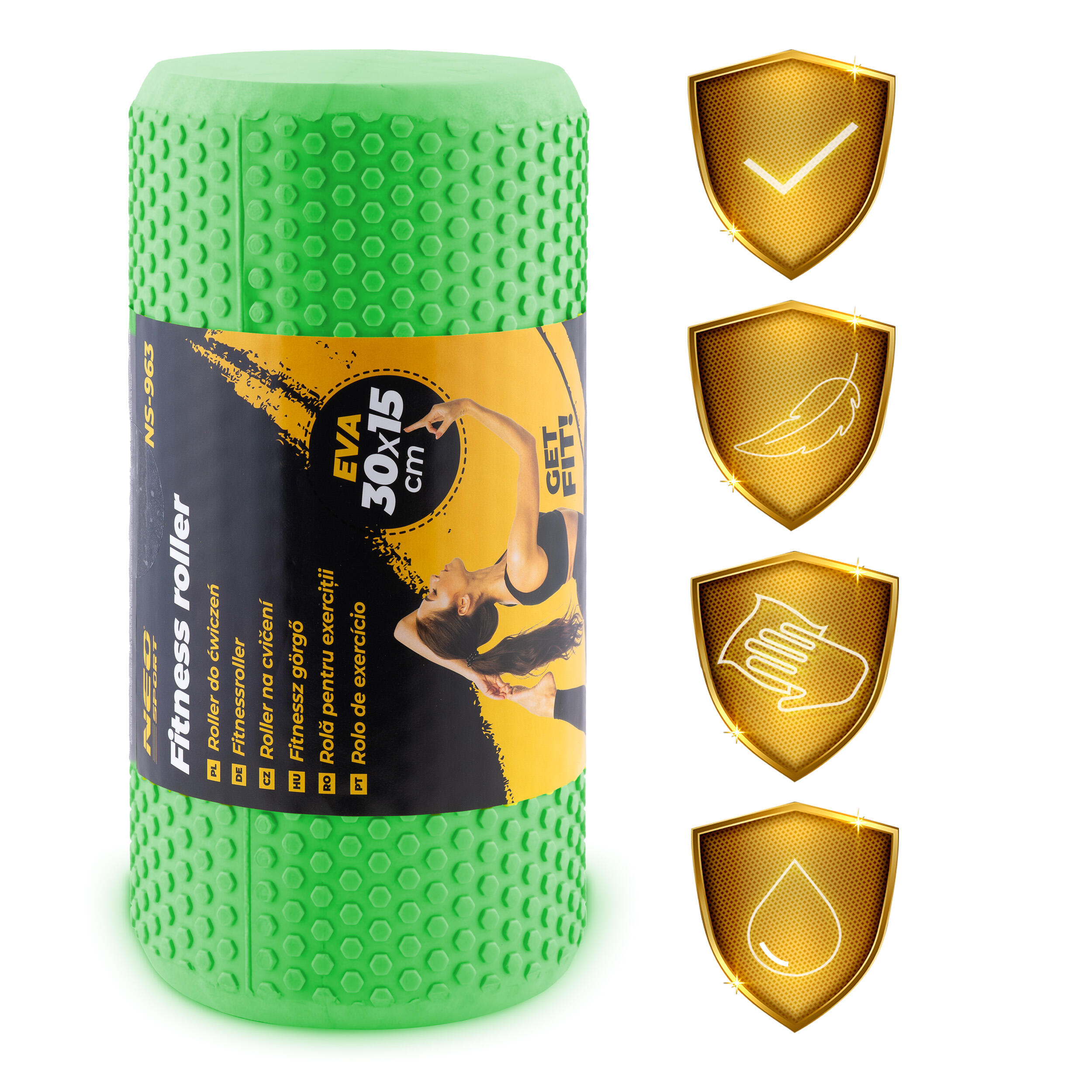 Roller do masażu ćwiczeń wałek 30x15cm Neo-Sport 6/7