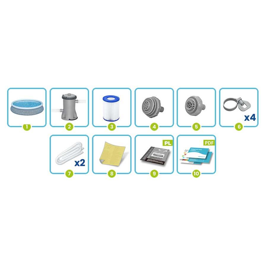 Piscina Inflável Bestway 475x84 cm com Filtro 3/7