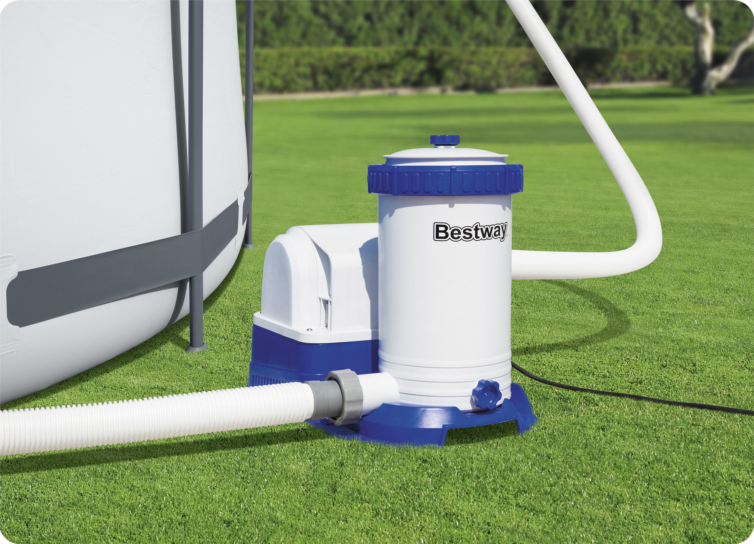 Bestway Pompe de filtration à cartouche 9463 L/h pour piscine hors sol 3/7