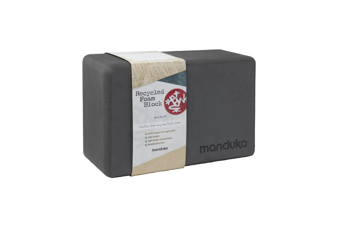 Blocco yoga Manduka in schiuma riciclata - Cubo per esercizi Thunder 4/4