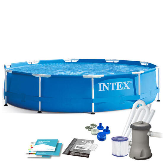 Intex - Metal Frame - Piscine - 305x76 cm - Ronde - Piscine intérieure