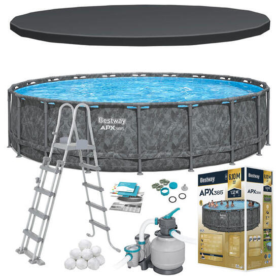 Bestway Piscine hors sol - Ronde - APX 365 - 610 x 132 cm