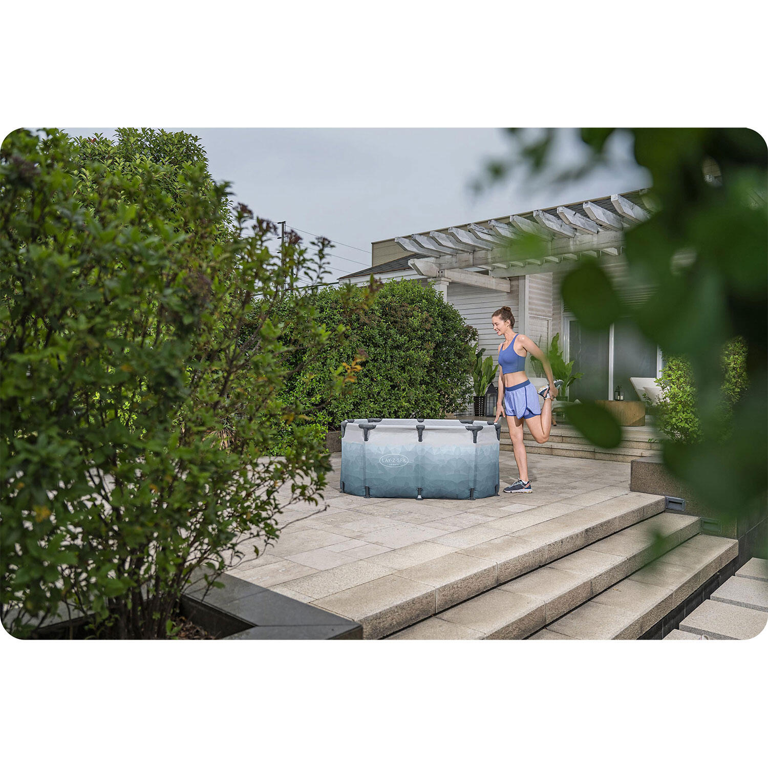 Tina de gelo de mergulho glacial Lazy-Z Spa 150x90x65 cm para 2 pessoas 5/7