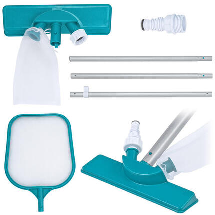Bestway Kit d'entretien piscine avec aspirateur et épuisette AquaClear
