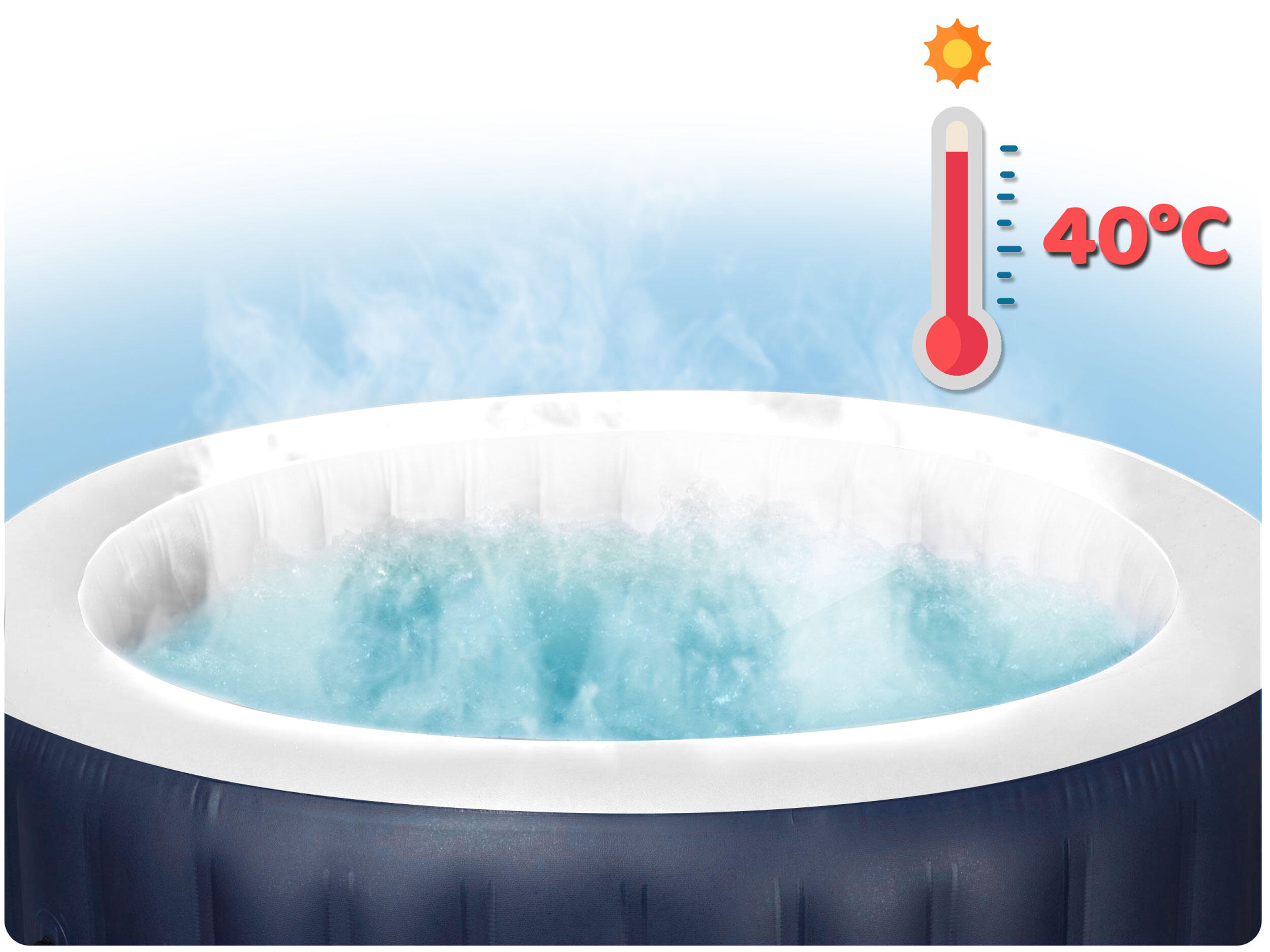 Bestway Spa gonflable rond Lay-Z-Spa Miami AirJet EnergySense 2-4 p 5/7