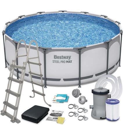 Piscine tubulaire Steel Pro Max ronde 3,96 x 1,22 m