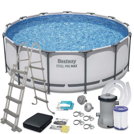 Piscine tubulaire Steel Pro Max ronde 3,96 x 1,22 m