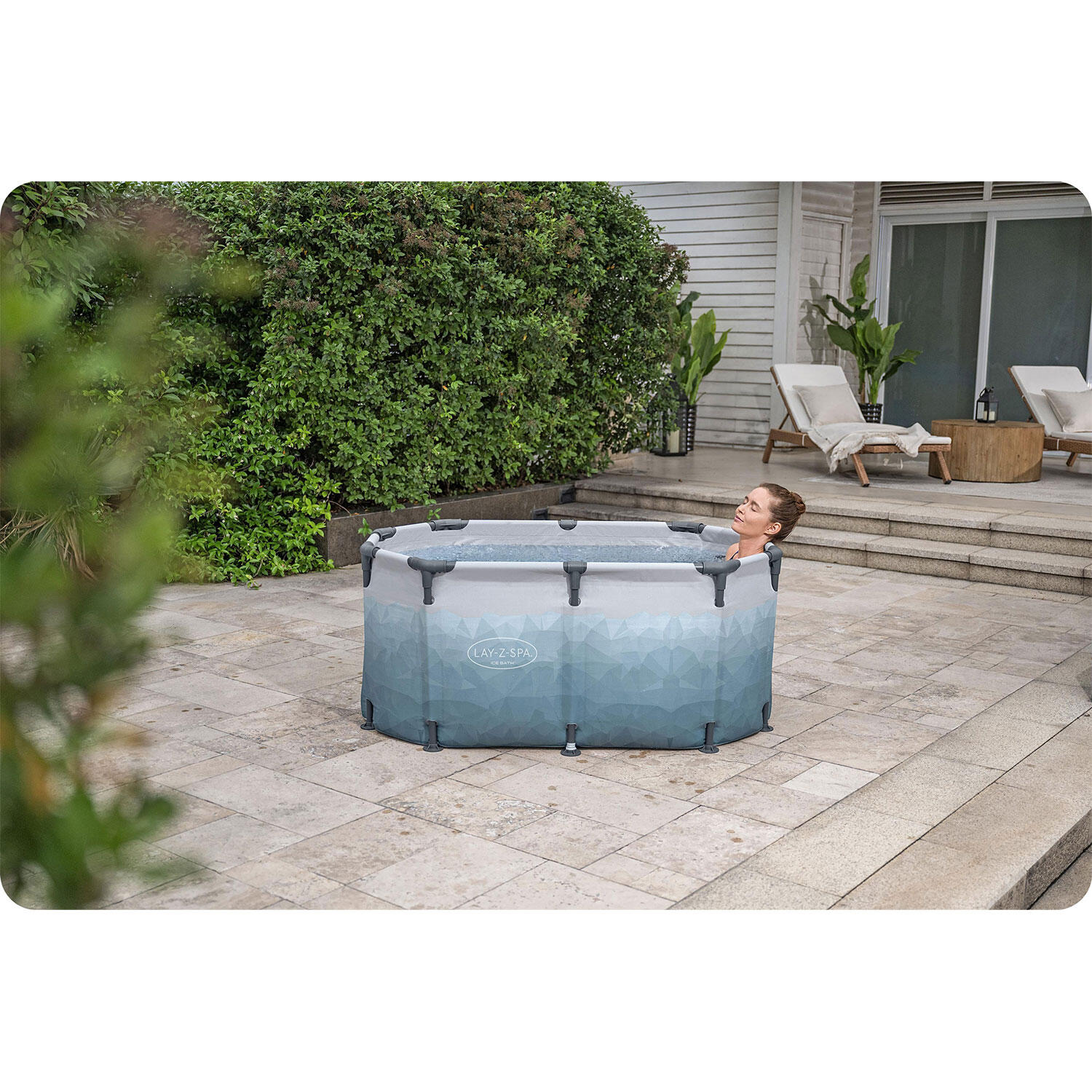 Tina de gelo de mergulho glacial Lazy-Z Spa 150x90x65 cm para 2 pessoas 6/7