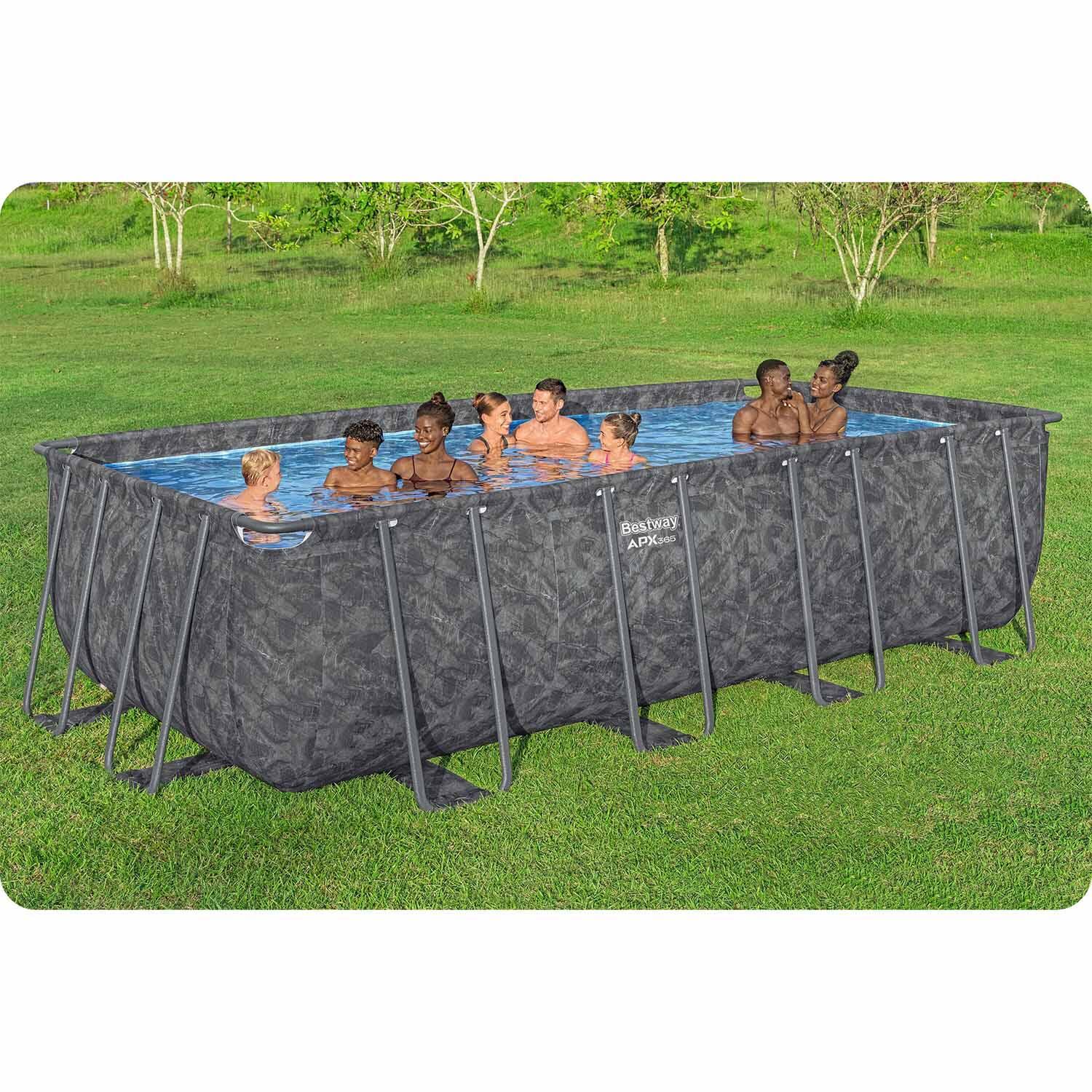 Basen stelażowy ogrodowy Bestway całoroczny 549x274x132cm APX zestaw 11w1 6/7