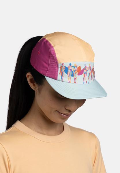 Gorra 5 Panel Go Unisex Buff Rosa 4/5
