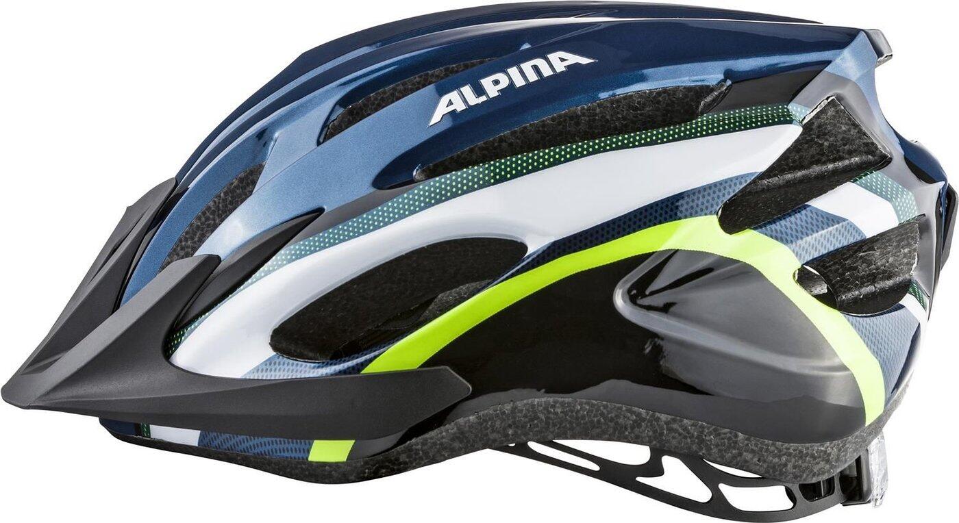 Casco MTB Olympic Sportswear Alpina 58-61 Azul Oscuro Brillante 3/4