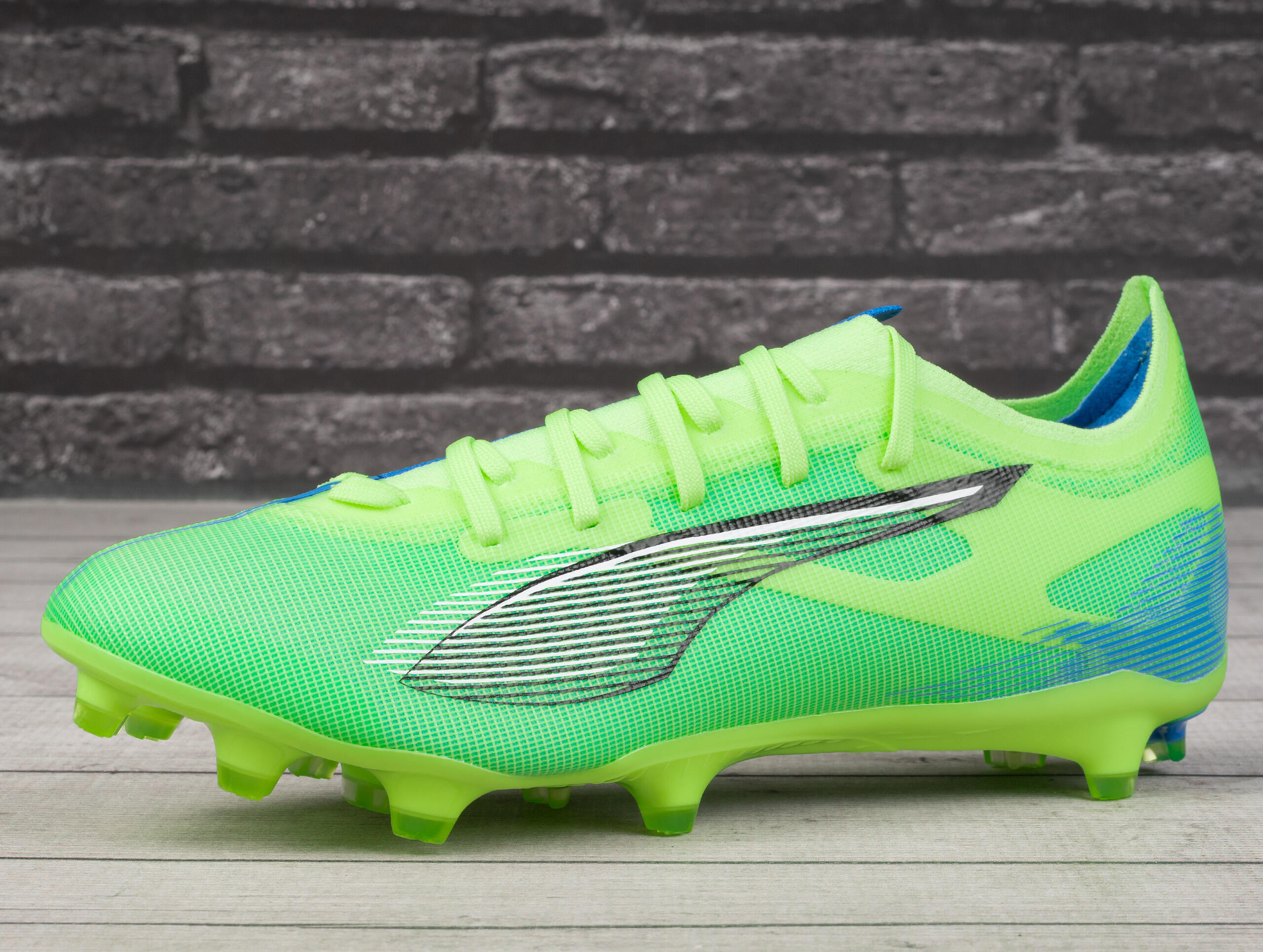 Heren Ultra 5 Match Stevige Grond Voetbalschoenen (Groen/Wit/Blauw) 3/15