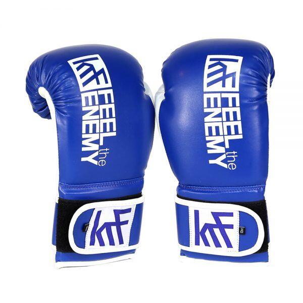 FEEL the ENEMY - Guantes de entrenamiento azul 8 oz 2/4