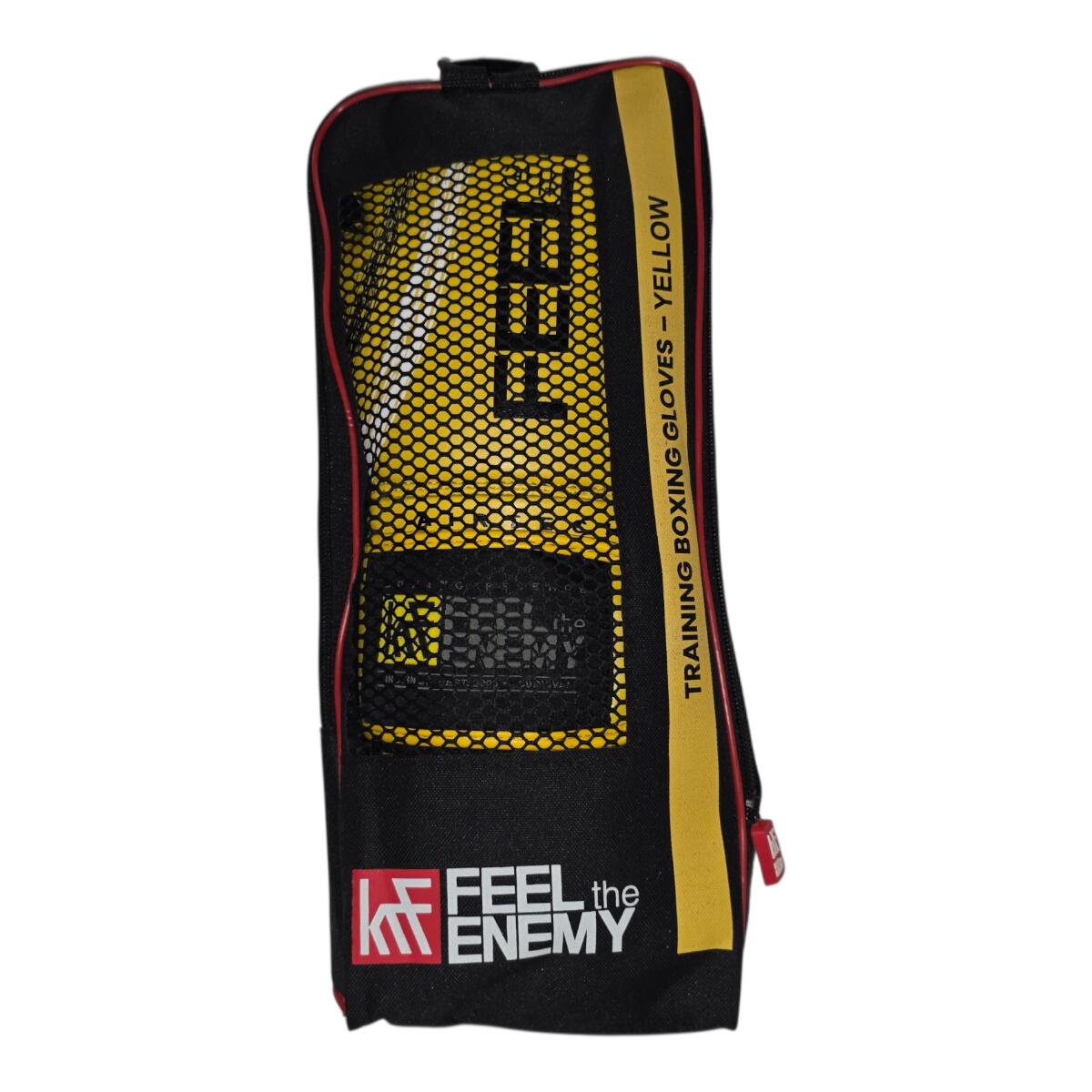 GUANTES AIRTECH FEEL the ENEMY 10OZ amarillo-blanco-negro 6/6