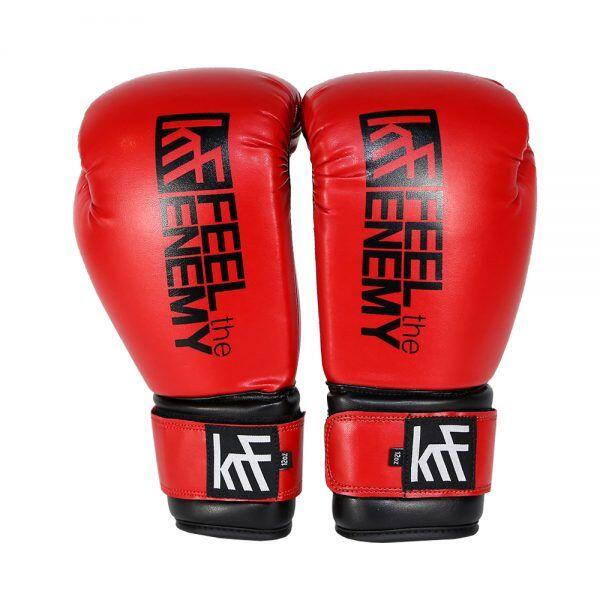 FEEL the ENEMY Guantes entrenamiento 8 oz rojos 4/4