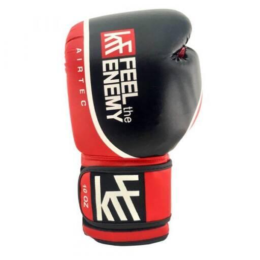 GUANTES AIRTEC REFORZADO ROJO-NEGRO 12OZ 4/4