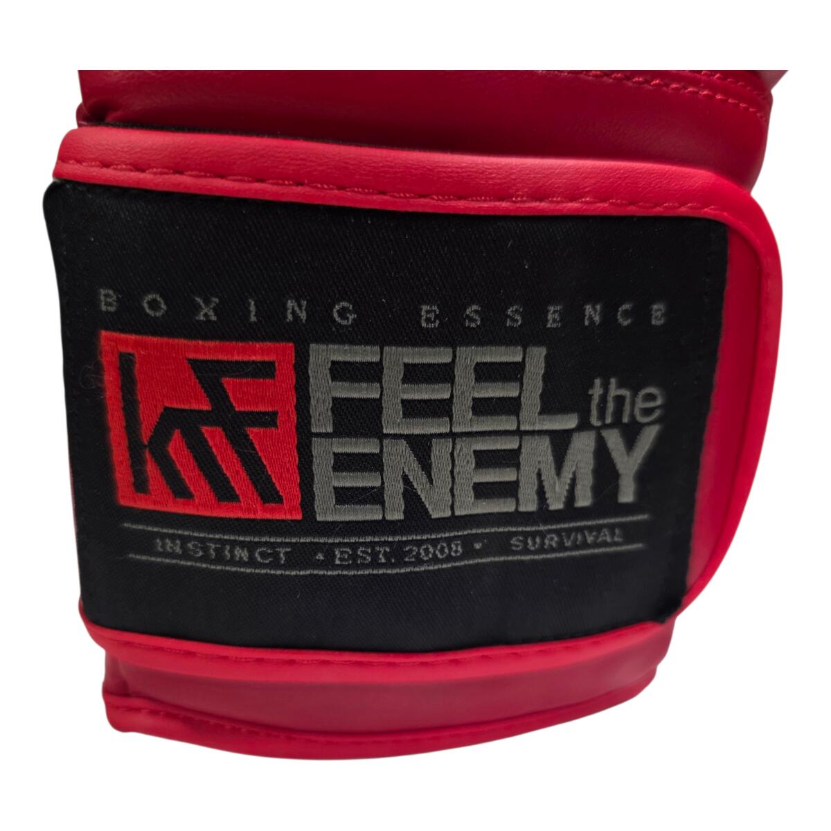 Guantes training FEEL the ENEMY 14OZ rojo-blanco 5/6