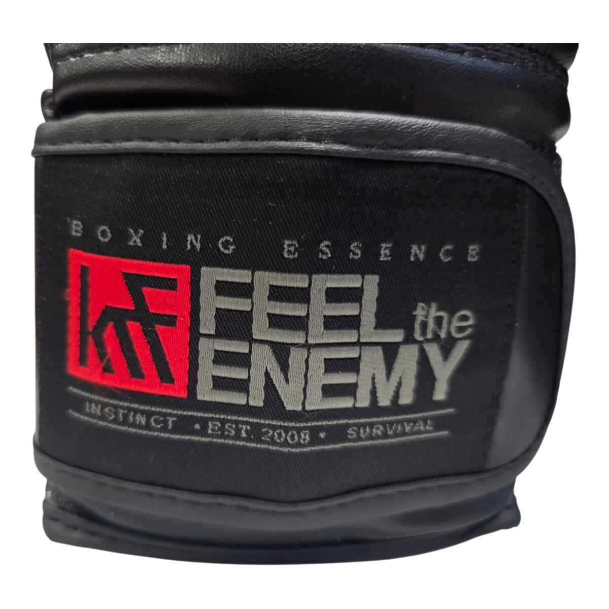 FEEL the ENEMY Guantes Training 14OZ negro-rojo 5/6