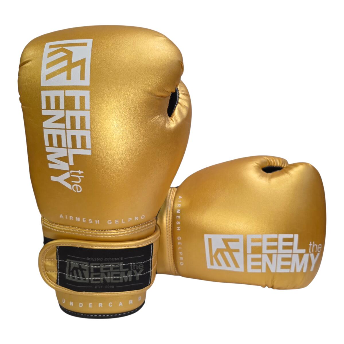 GUANTES FEEL the ENEMY UNDERCARD ARIMESH GELPRO 14OZ ORO 4/6