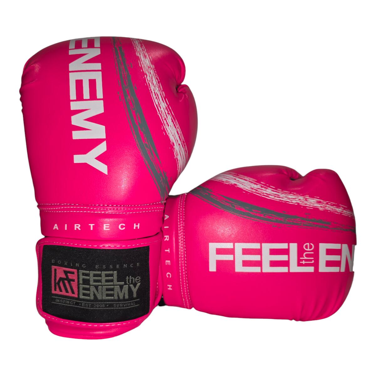 FEEL the ENEMY GUANTES AIRTECH 12OZ rosa-blanco-gris 4/6
