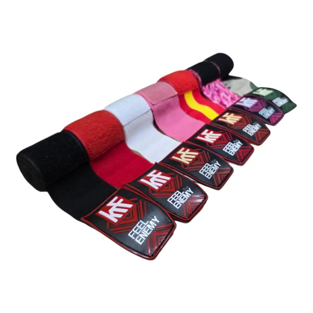 Vendas semielásticas de nylon 5 cm x 2,5 m (par) negro 3/4