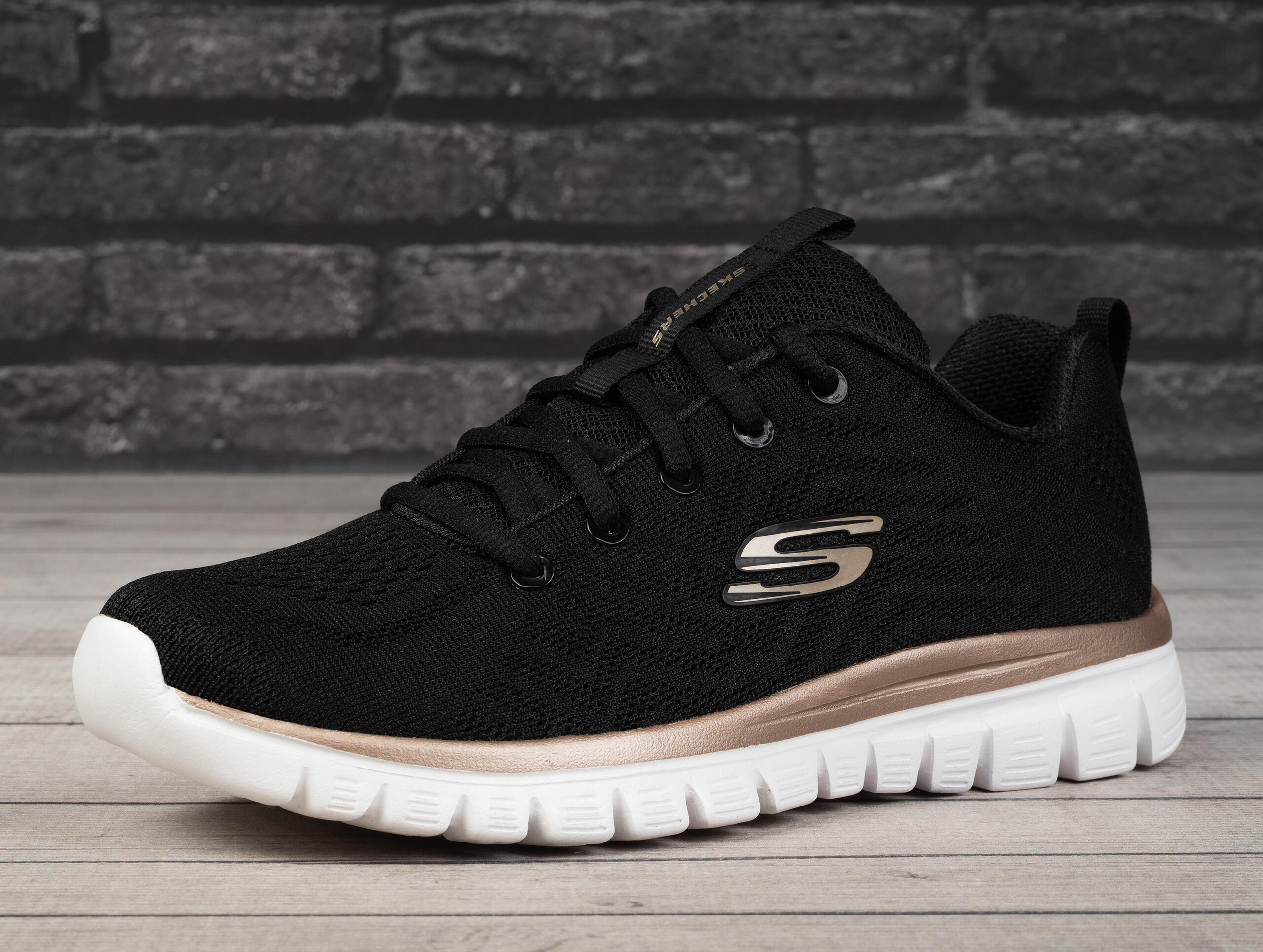 Fitness et entraînement cardio pour femme Skechers Graceful Noir 3/7