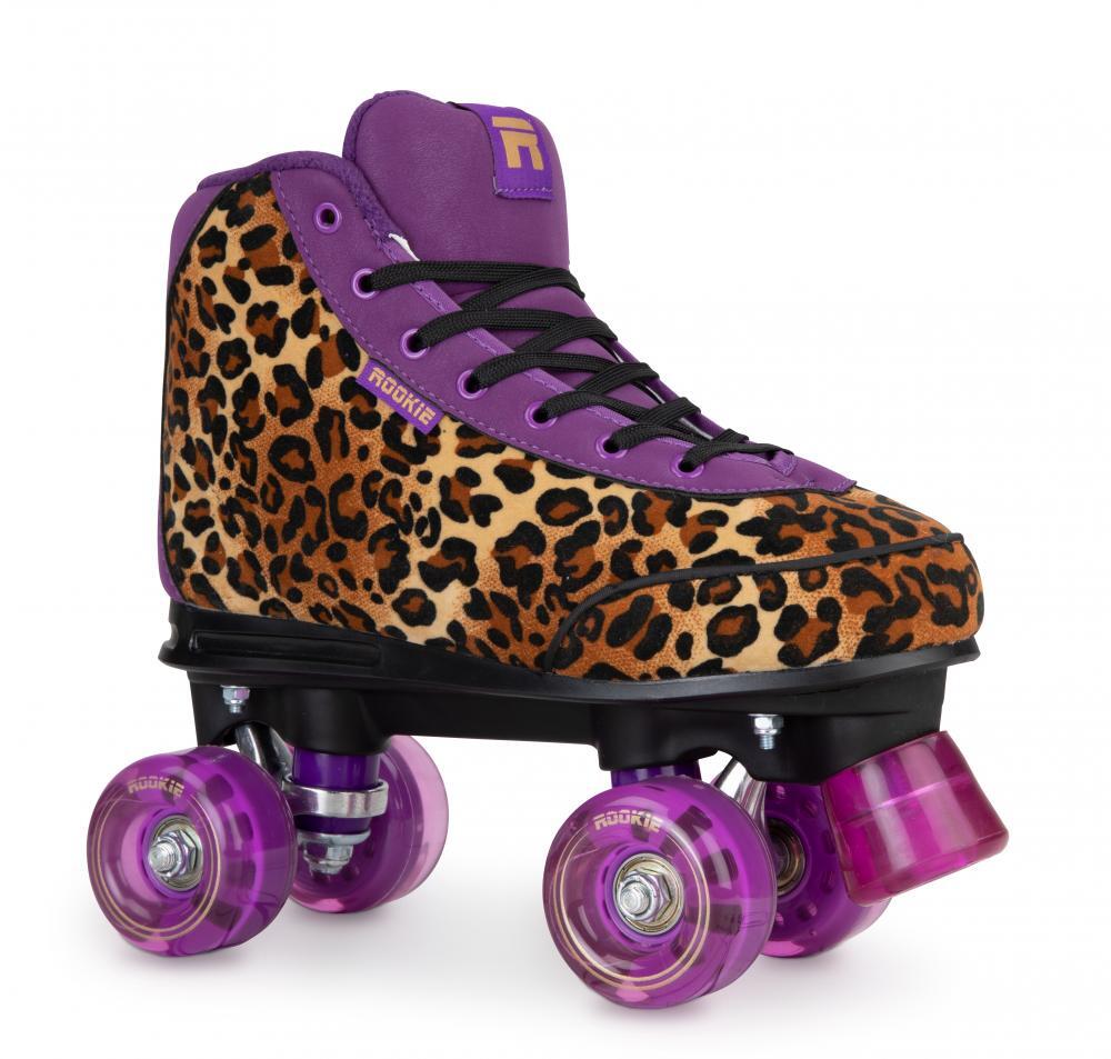 Harmony Leopard Quad Roller Skates 1/5